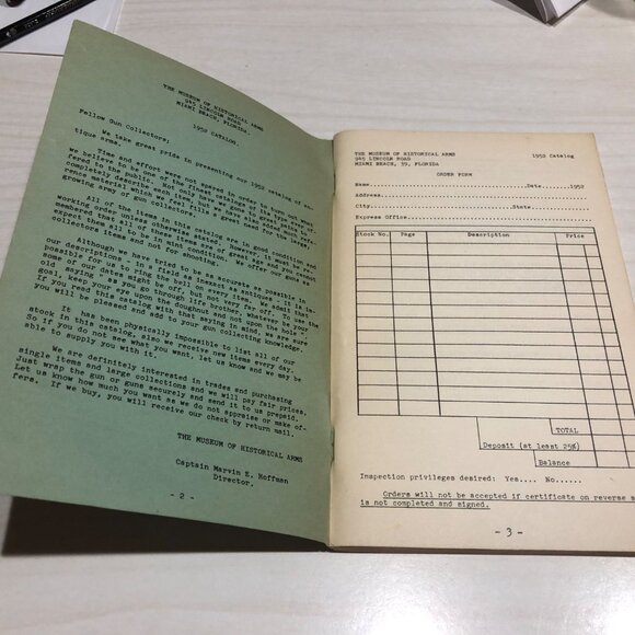 Vintage "The Museum Of Historical Arms" Booklet Miami Beach FL Ephemera Antique - Picture 6 of 16